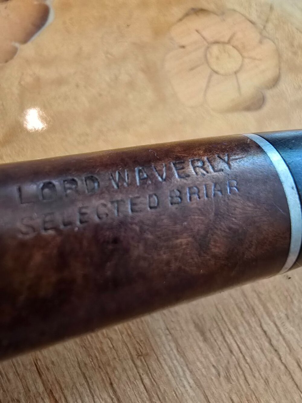 Lord Waverly - Selected Briar, Vintage Wood Pipe, Classic Bent Billiard - Picture 4 of 8